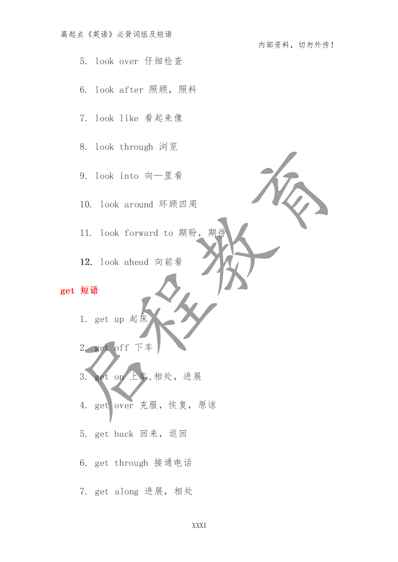 高起點(diǎn)《英語》必背詞組及短語（理）(圖23)