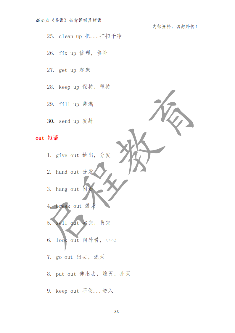 高起點(diǎn)《英語》必背詞組及短語（理）(圖11)