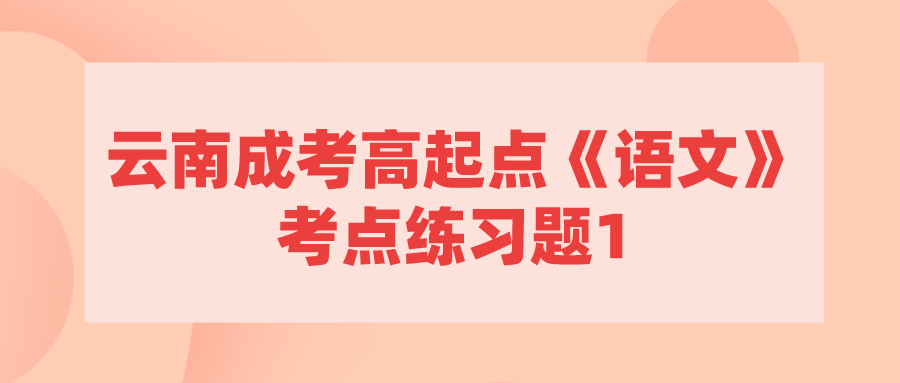 云南成考高起點(diǎn)《語(yǔ)文》考點(diǎn)練習(xí)題1.png